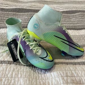 NIKE Mercurial Superfly 8 Elite FG Dream Speed SIZE 7 Barely Green Electro Purpl